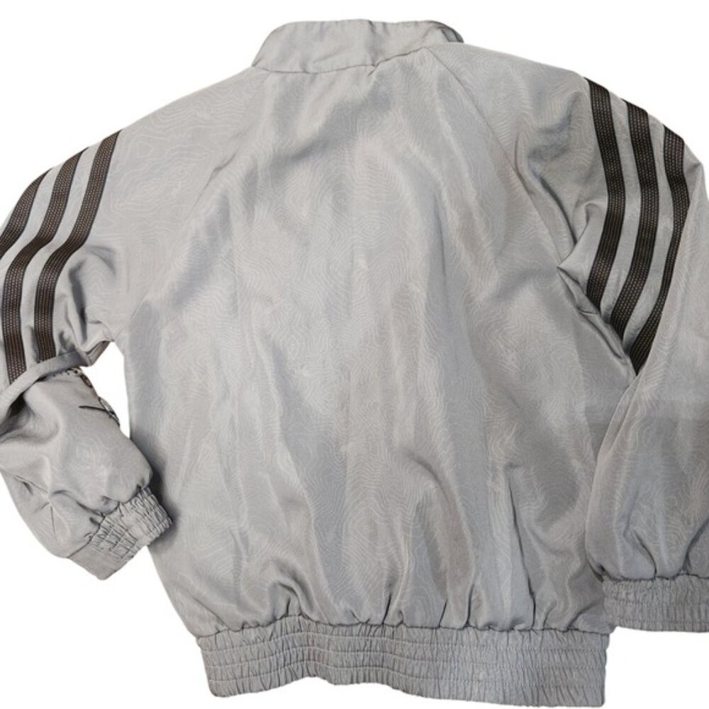 Adidas Disney Planes Windbreaker Jacket Grey Orange Toddler Boys 2T Track Jacket - Picture 3 of 5